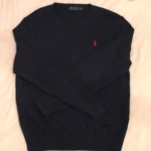 Ralph Lauren crew neck sweater in dark blue